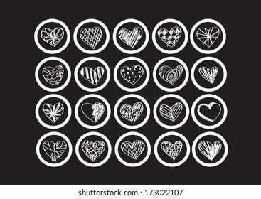 doodle  symbol heart idea design