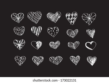 doodle  symbol heart idea design