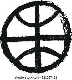 doodle symbol planet earth
