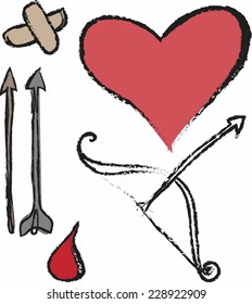 doodle symbols love