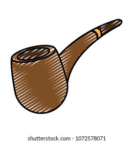 doodle tabacco pipe object addiction product