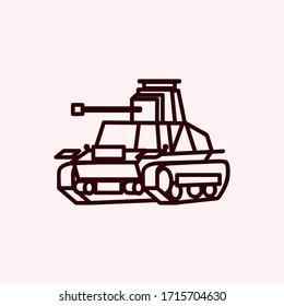 Doodtank-Symbol mit dicken Linien
