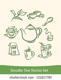 doodle tea set