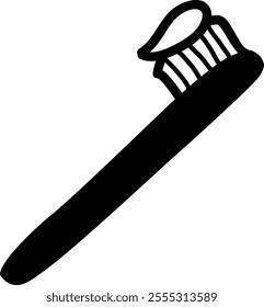 Doodle Teeth Brush Vector Illustration