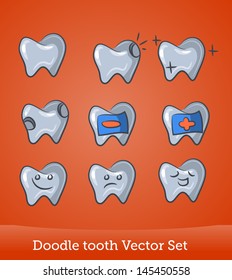 Doodle teeth set