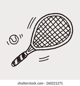 Doodle Tennis racket