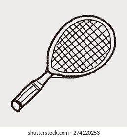 Doodle Tennis racket