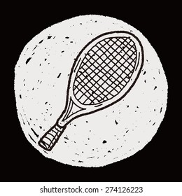 Doodle Tennis racket