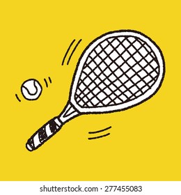 Doodle Tennis racket