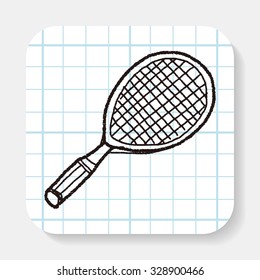 Doodle Tennis racket