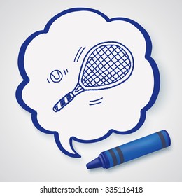 Doodle Tennis racket