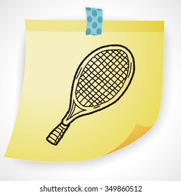 Doodle Tennis racket
