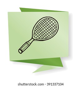 Doodle Tennis racket