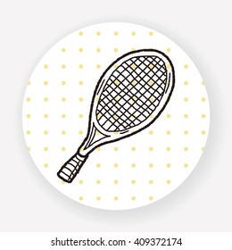 Doodle Tennis racket