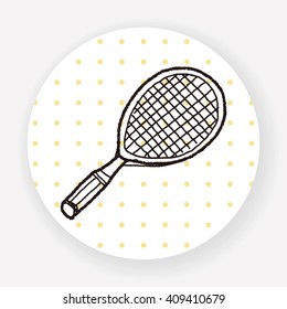 Doodle Tennis racket