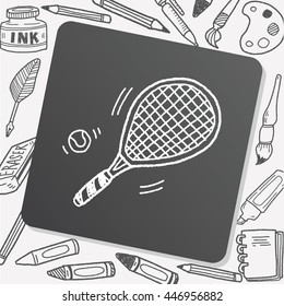 Doodle Tennis racket