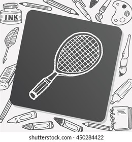 Doodle Tennis racket