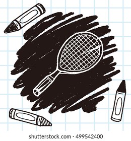 Doodle Tennis racket