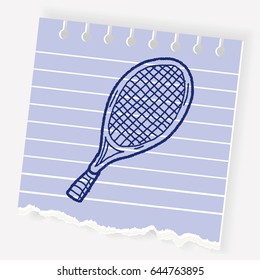 Doodle Tennis racket