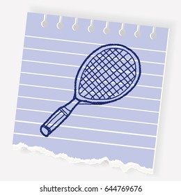 Doodle Tennis racket