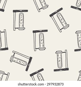 Doodle Test tube seamless pattern background
