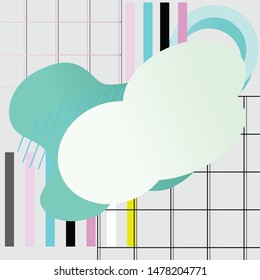 Doodle texture background. Template for the design of a logo, flyer or presentation. Vector illustration