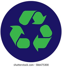 Doodle of three circular green arrows