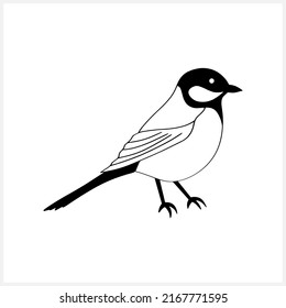 Doodle Titmouse Clip Art Isolated Hand Stock Vector (Royalty Free ...