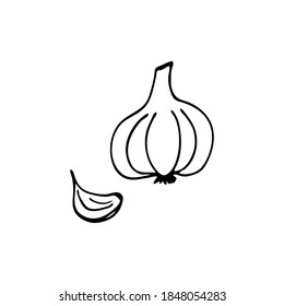Doodle-Tomaten. Handgezeichnete Bilder. Vektorgrafik für Poster, Web, Textilien, Kinderfarbseiten.