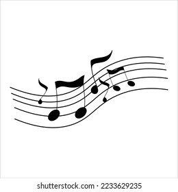 Vector de arte de línea de tono de Doodle
