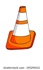 Doodle Traffic Cone