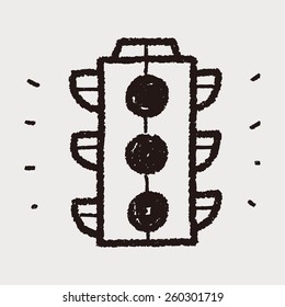 doodle traffic lights