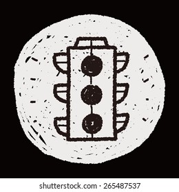 doodle traffic lights