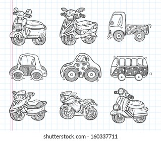 doodle transport  icon