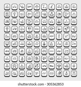 doodle transport icons