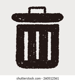  Doodle Trash can