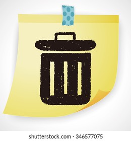 Doodle Trash can