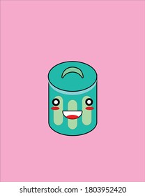 Doodle trash can vector illustration design