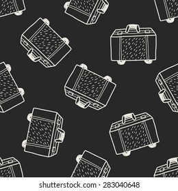 doodle Travel Bags seamless pattern background