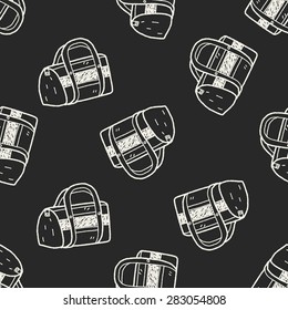 doodle Travel Bags seamless pattern background