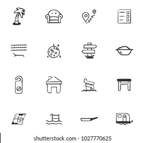 Doodle Travel icon for web design