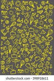 Doodle travel.Vector Illustration