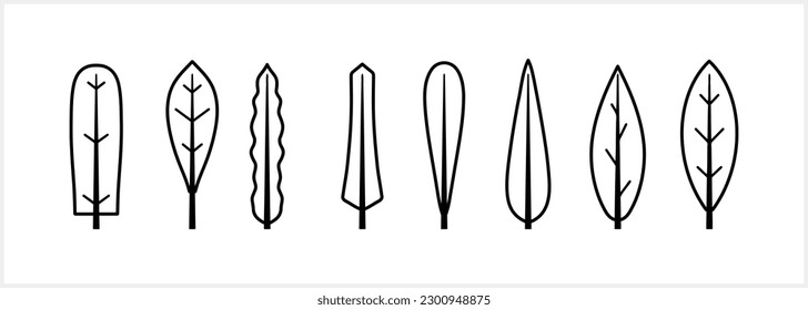 Doodle tree icon isolated. Sketch clipart Vector stock illustration. EPS 10