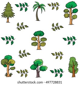 Doodle of tree palm leaf vector art