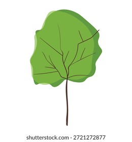Doodle trees. Isolated black and white icons on white background. Spring tree for your design. Vector symbol sign. Plants, landscape design. Eco idea concept.