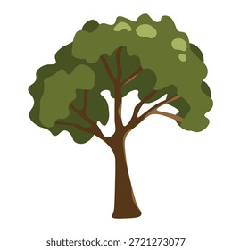 Doodle trees. Isolated black and white icons on white background. Spring tree for your design. Vector symbol sign. Plants, landscape design. Eco idea concept.