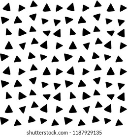Black White Geometric Seamless Pattern Triangle Stock Vector (Royalty ...