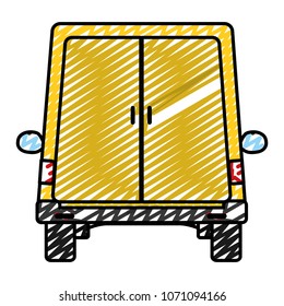 doodle trunk delivery service with closed doors