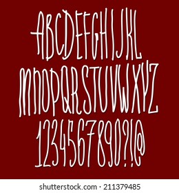 Doodle typographic symbols