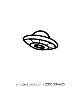 doodle ufo concept vector illustration